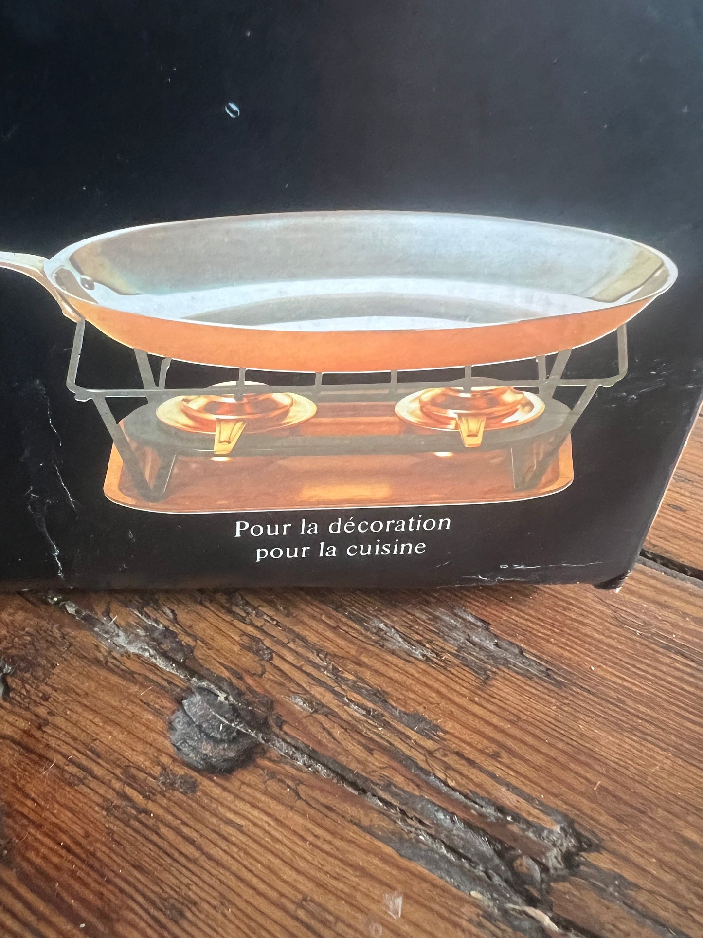 Super Rare Service A Flamber French Copper Les Cuivres De Faucogney Frying Pan